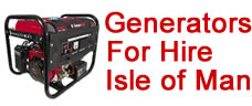 Generators for Hire Isle of Man